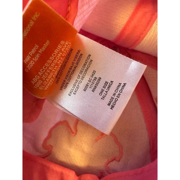 Paw Patrol Pink Ball Cap - One Size - Picture 7 of 7